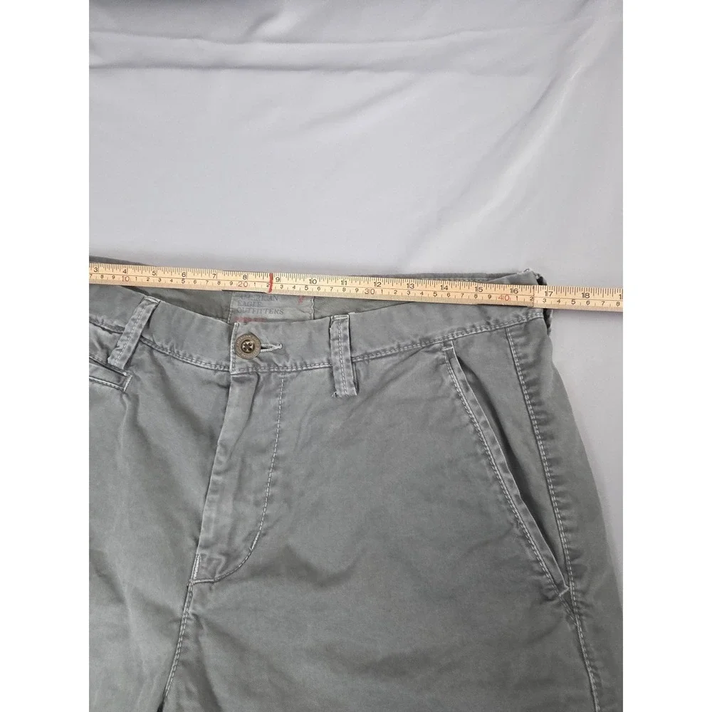 American Eagle Outfitters Prep Fit Gray Chino Shorts Mens 33 Cotton 7015261921